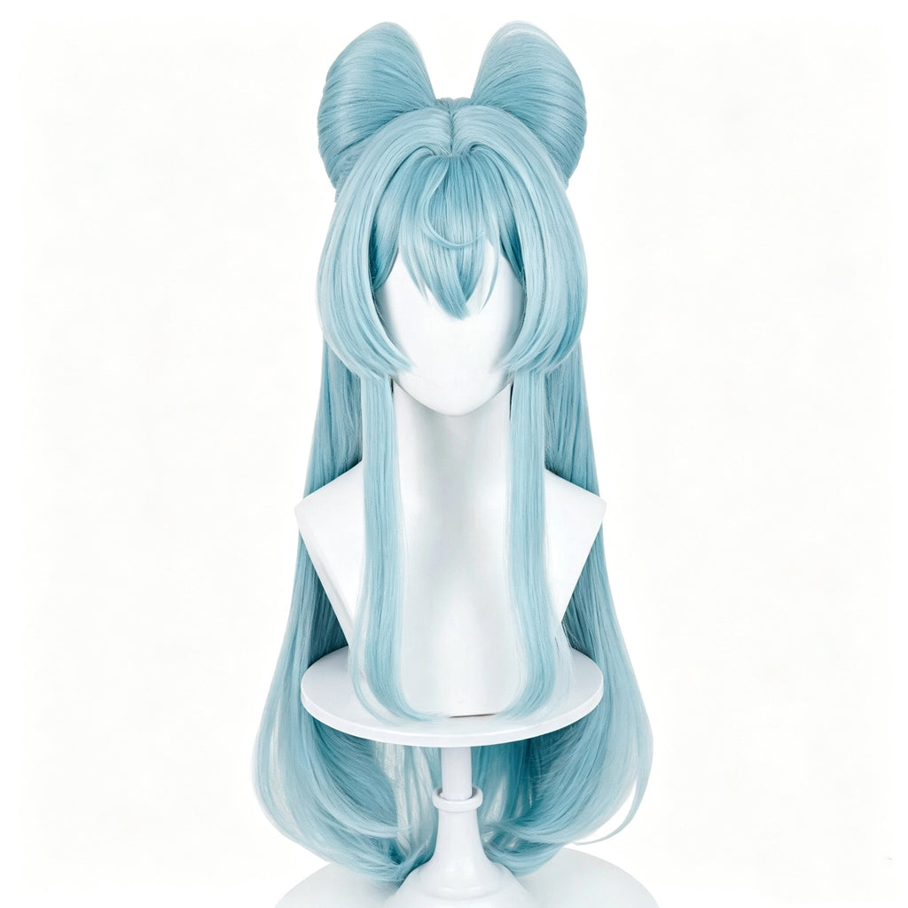 Genshin   Impact Yumemizuki   Mizuki Long   Blue   Hair   Basic Wig
