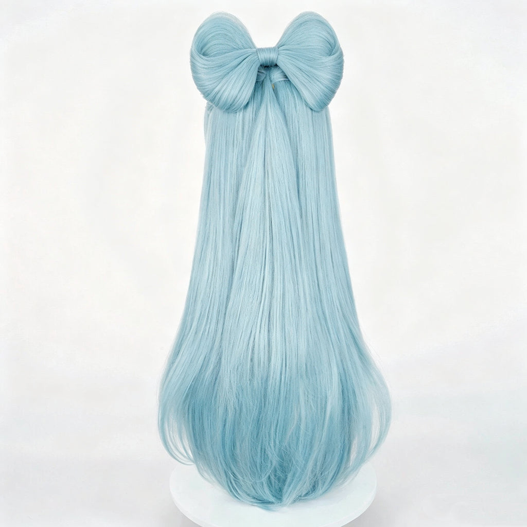 Genshin   Impact Yumemizuki   Mizuki Long   Blue   Hair   Basic Wig