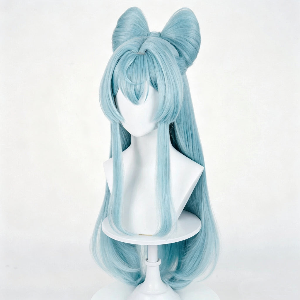 Genshin   Impact Yumemizuki   Mizuki Long   Blue   Hair   Basic Wig