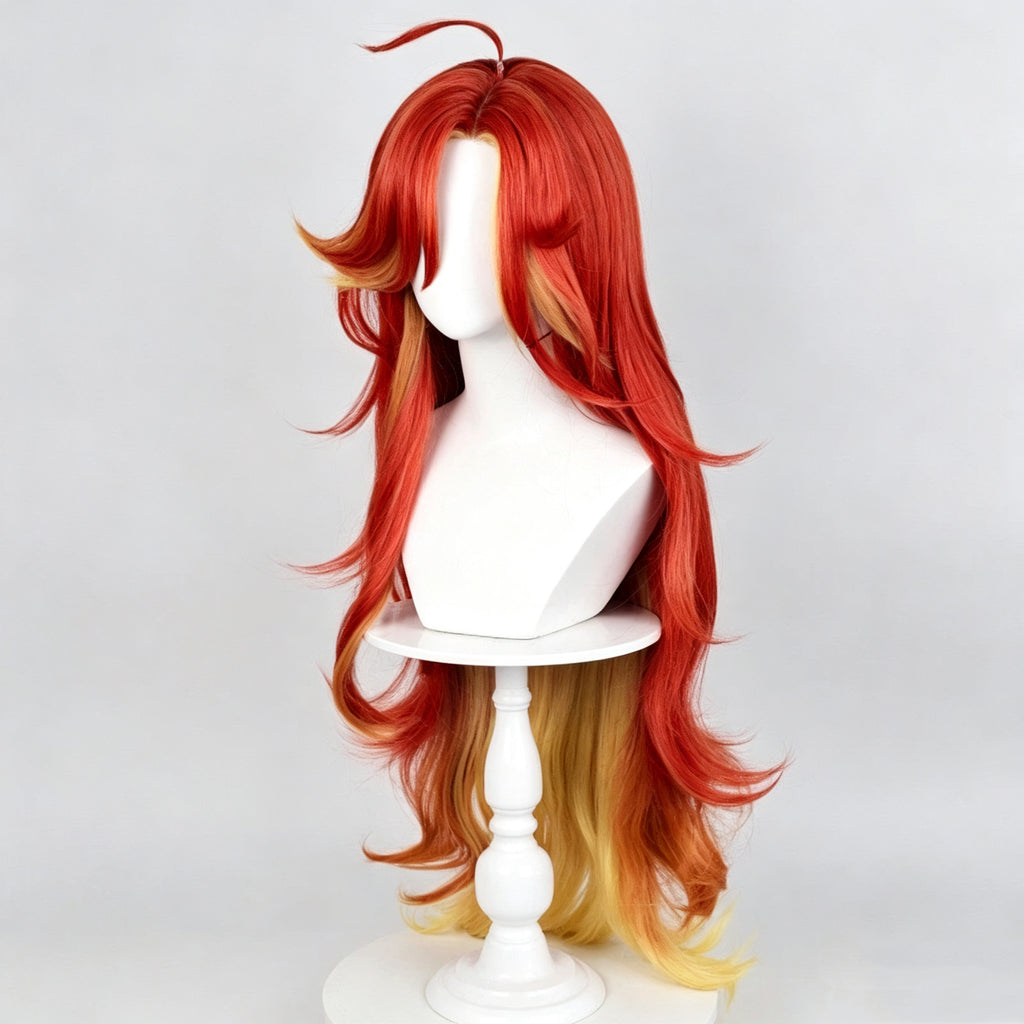 Genshin   Impact Mavuika   Long   Red   Hair Basic   Wig