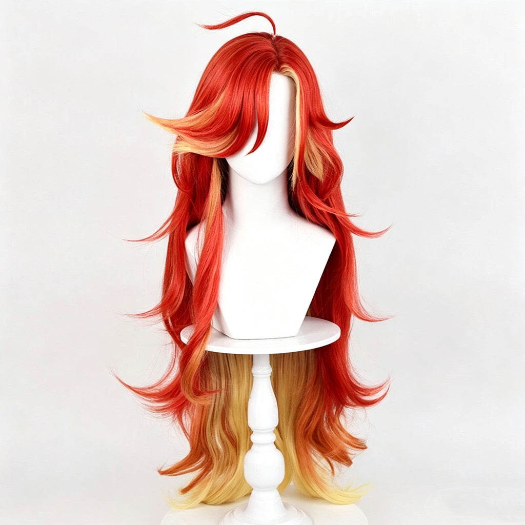 Genshin   Impact Mavuika   Long   Red   Hair Basic   Wig