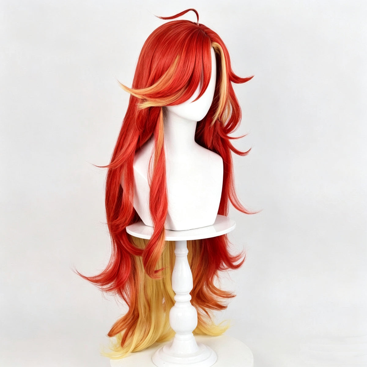 Genshin   Impact Mavuika   Long   Red   Hair Basic   Wig