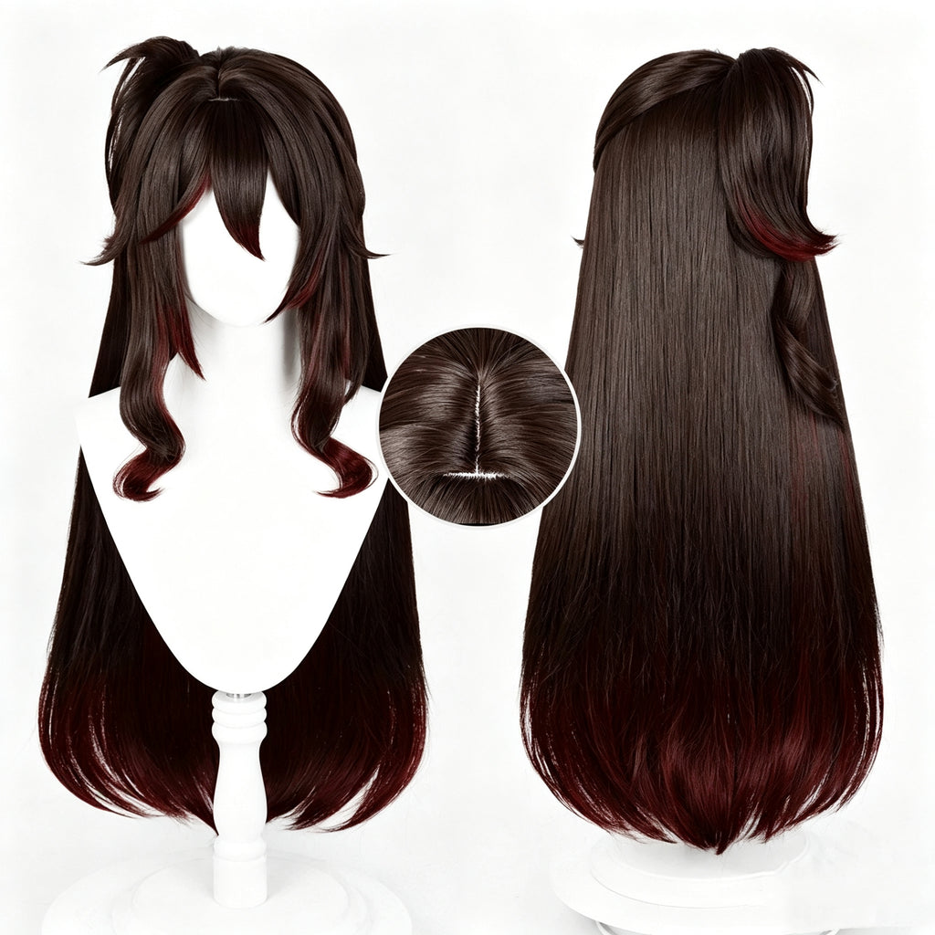 Honkai:   Star   Rail Tingyun   Long   Brown Hair   Basic   Wig