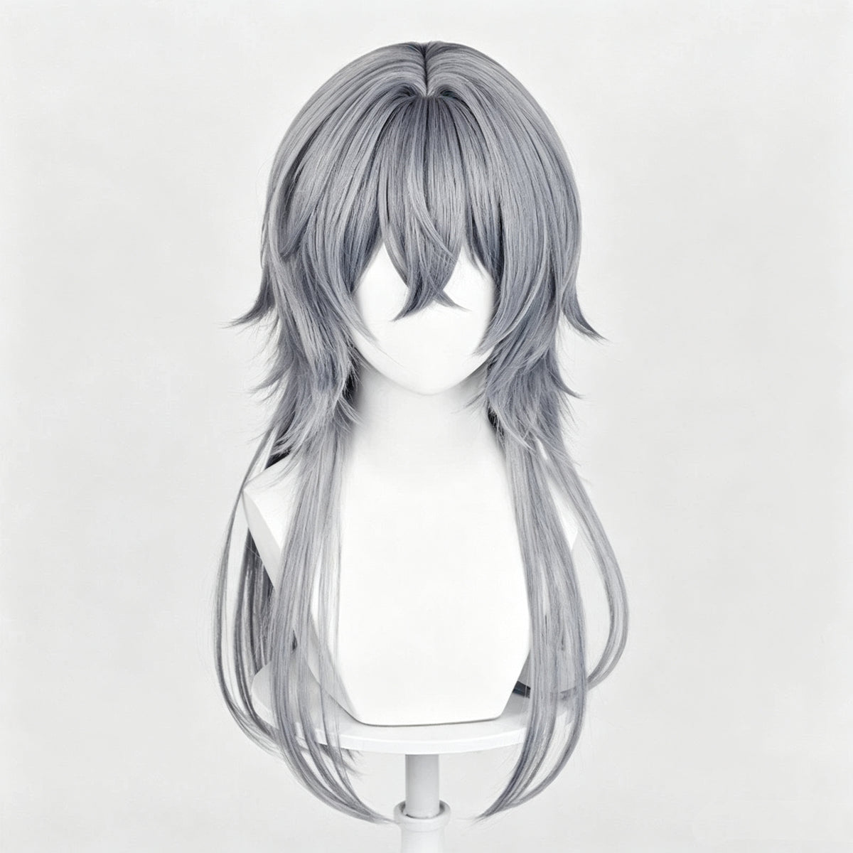 Arknights   Logos Long/Short   Gray   Hair Basic   Wig