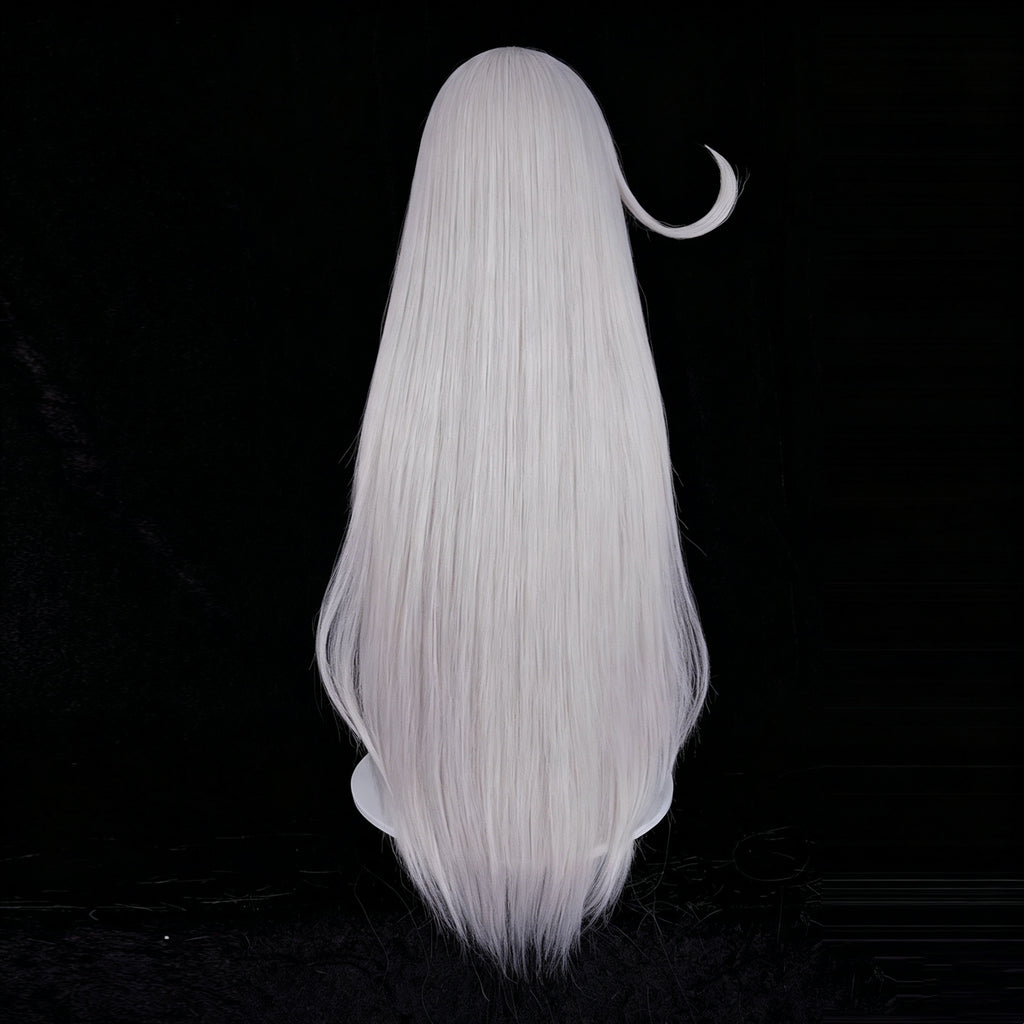 Genshin   Impact Ronova   Long   White Hair   Basic   Wig