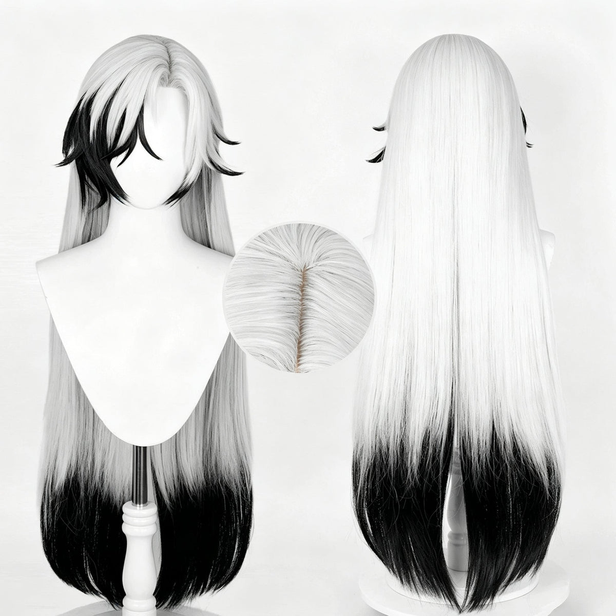Honkai:   Star   Rail Boothill   Long   Black White   Hair   Basic   Wig $52.99 Hurry
