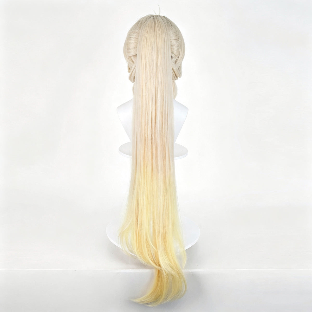 Wuthering   Waves Su-Su   Cream   White Gradient   Golden   Long Hair   Detachable Ponytail   Basic   Wig