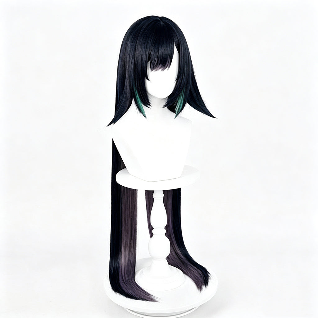 Genshin   Impact   Lan Yan   Long   Black   Hair Basic   Wig