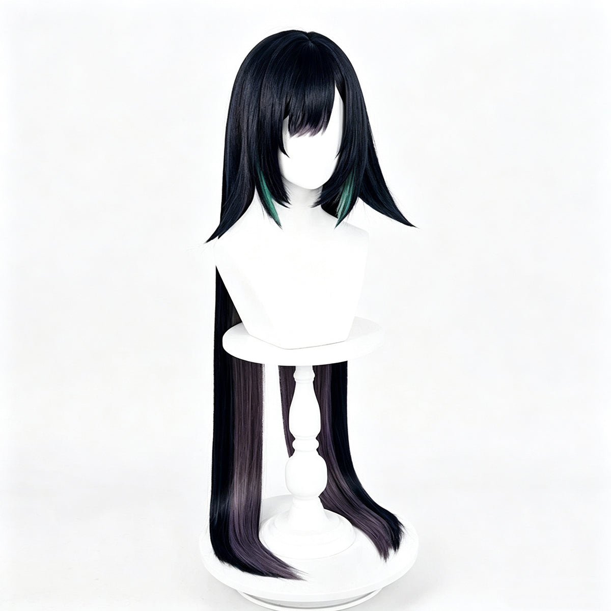 Genshin   Impact   Lan Yan   Long   Black   Hair Basic   Wig