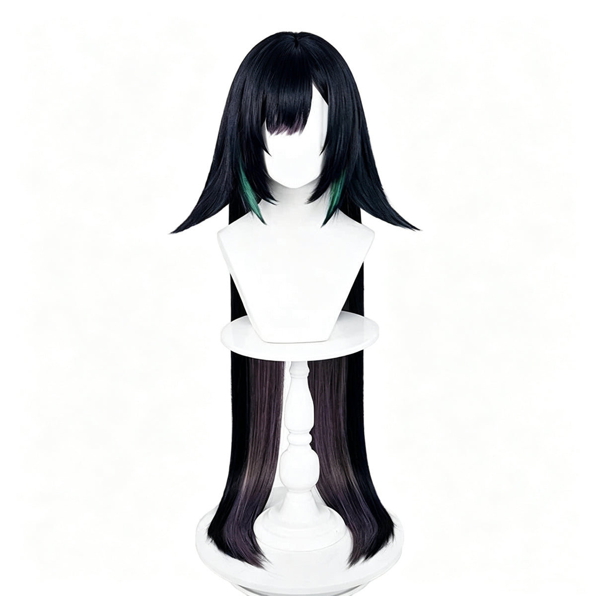Genshin   Impact   Lan Yan   Long   Black   Hair Basic   Wig