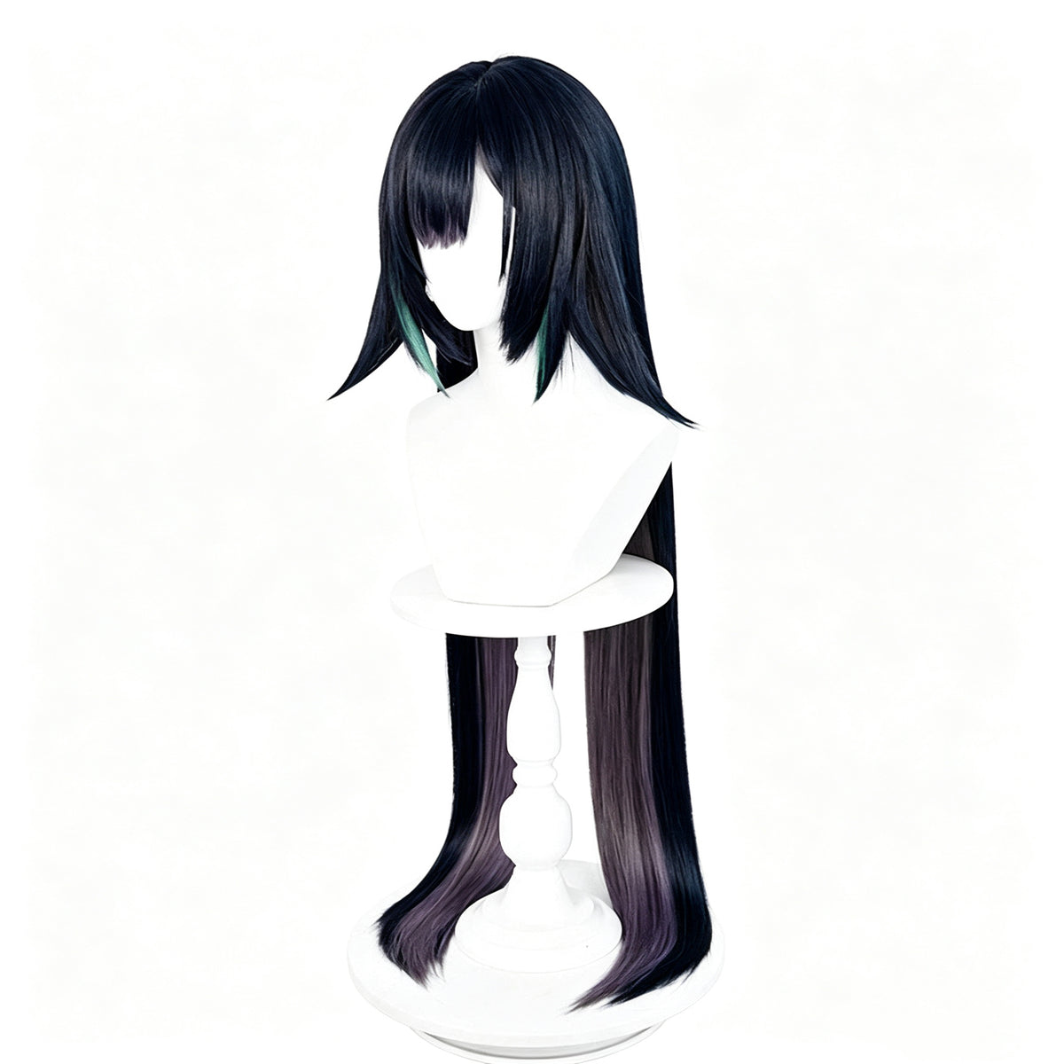 Genshin   Impact   Lan Yan   Long   Black   Hair Basic   Wig