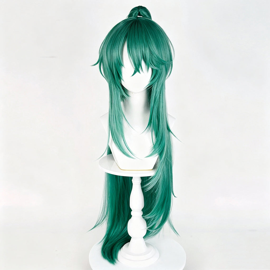 Arknights   Hoshiguma Long   Green   Hair   Basic Wig