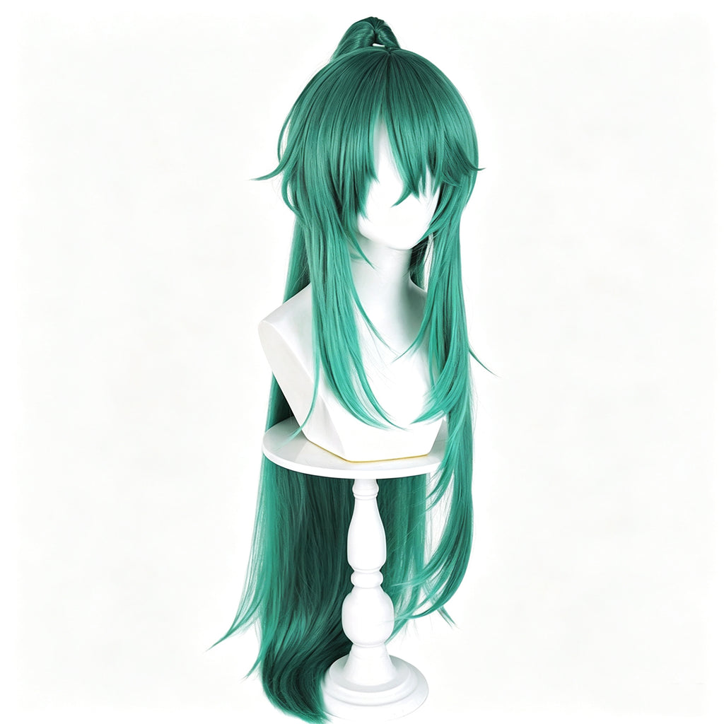 Arknights   Hoshiguma Long   Green   Hair   Basic Wig