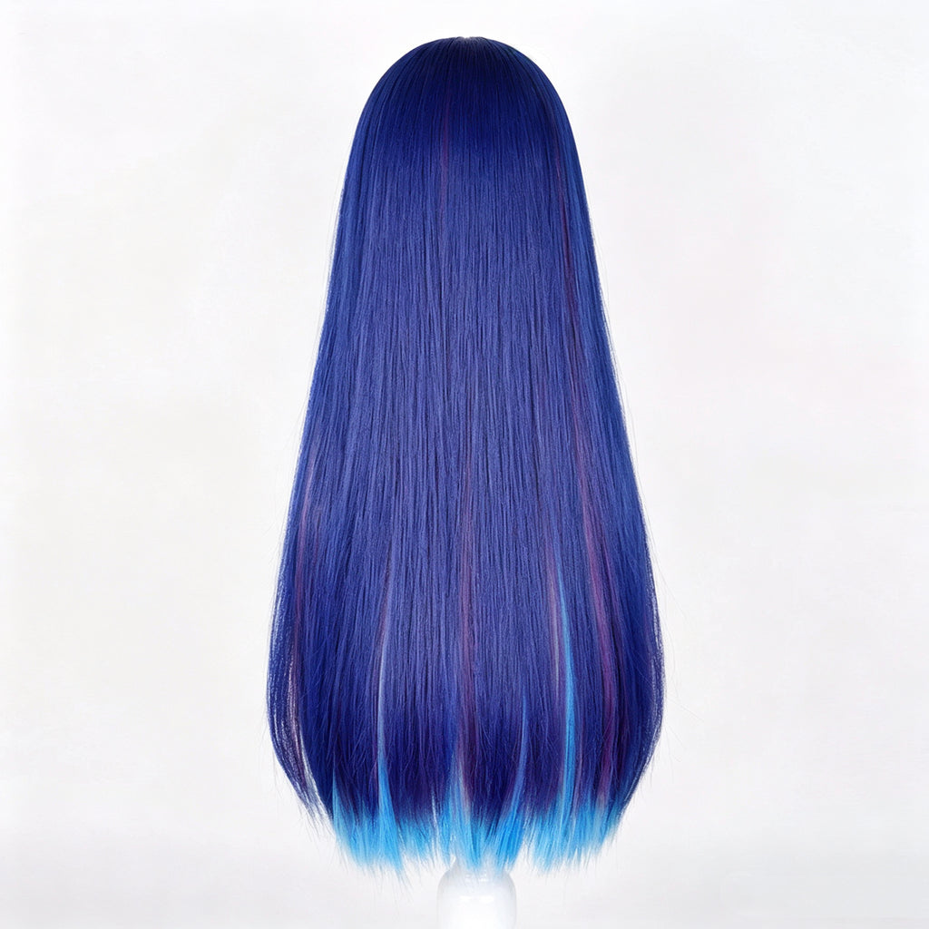Arknights   Mostima Royal   Blue   Inner   Layer Gradient   Long   Straight Basic   Wig