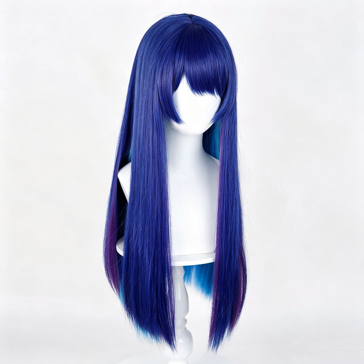 Arknights   Mostima Royal   Blue   Inner   Layer Gradient   Long   Straight Basic   Wig
