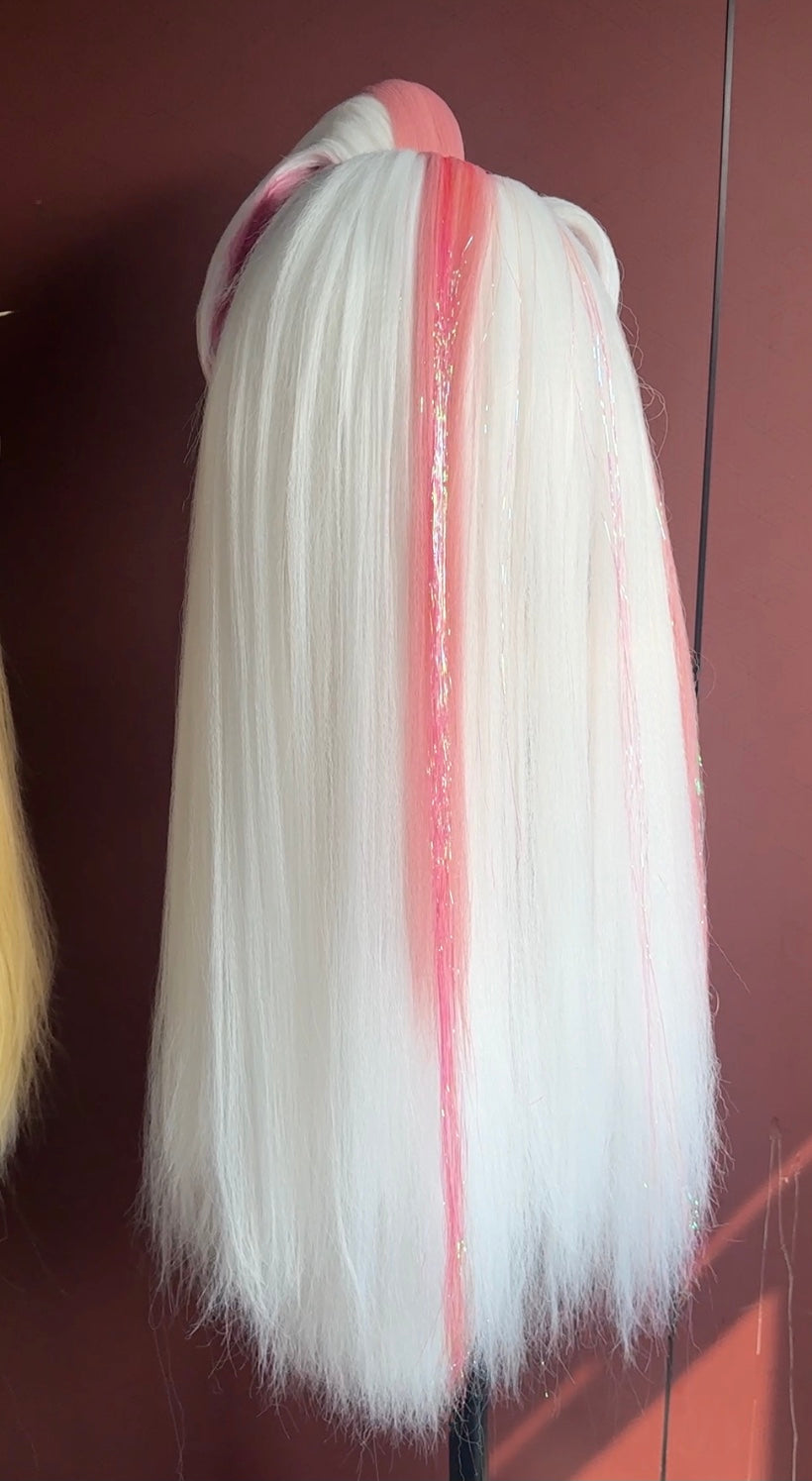 Female Angel Dust Custom Wig – Premium Precision Cosplay Styling Commission