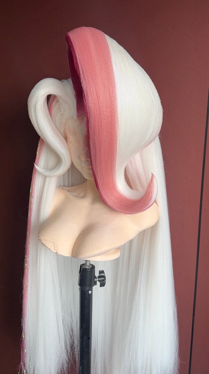 Female Angel Dust Custom Wig – Premium Precision Cosplay Styling Commission