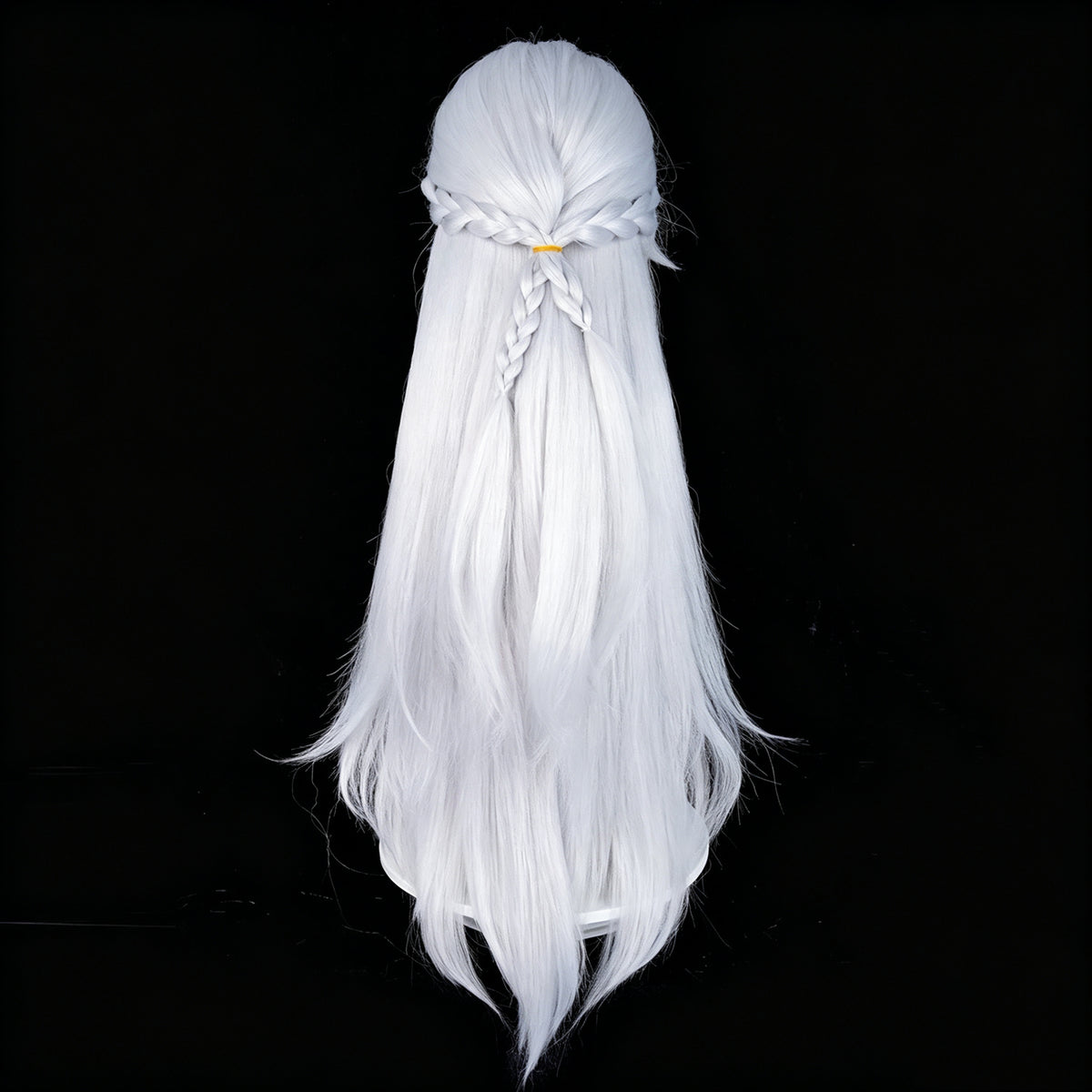 Zenless   Zone   Zero Severian   Pure   White Layered   Curly   Braid Basic   Wig