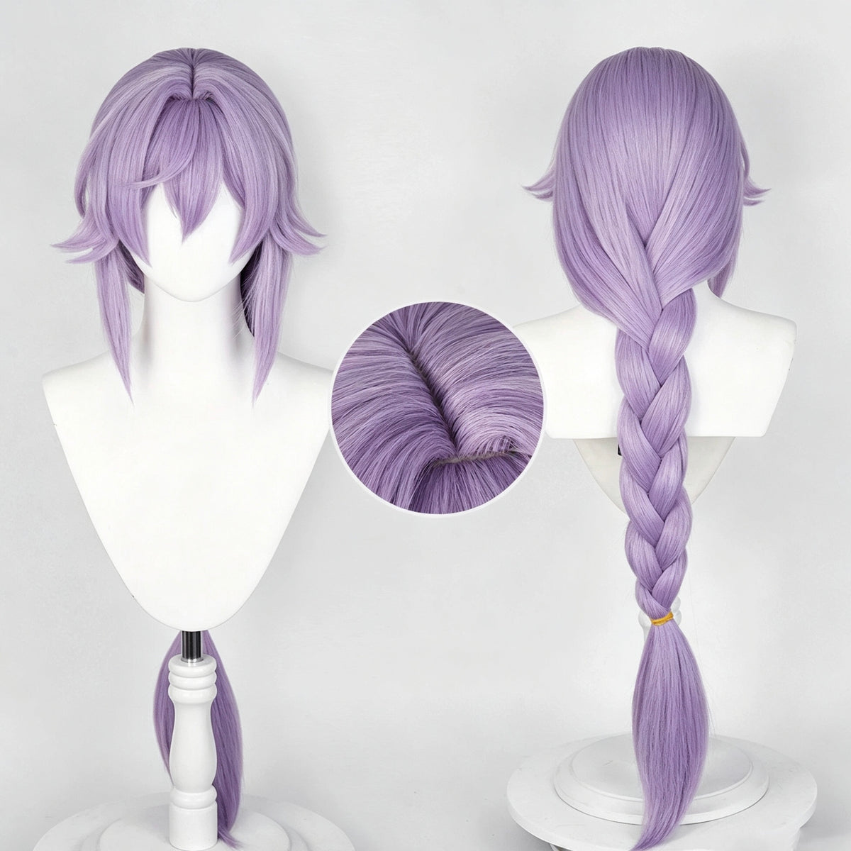 Honkai:   Star   Rail Baiheng   Long   Purple Hair   Basic   Wig