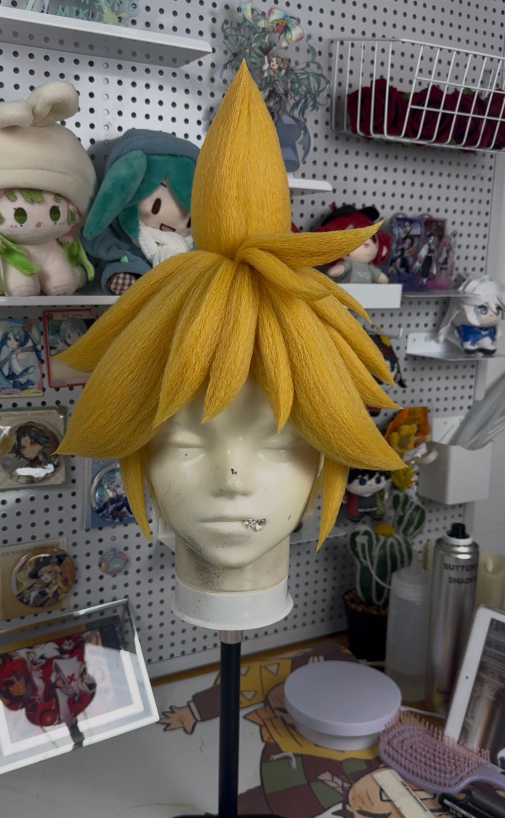 Kagamine Len Premium Custom Wig Styling – High Detail Cosplay Wig