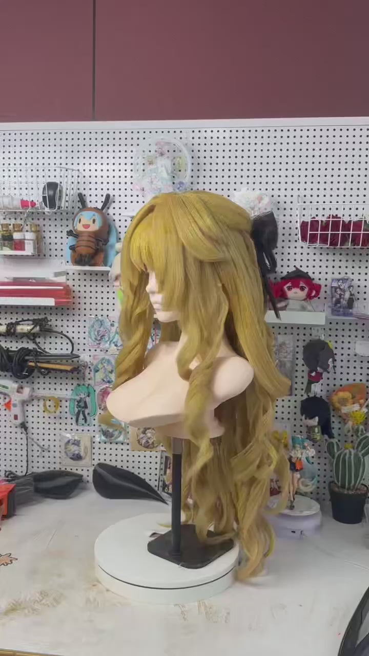 Navia Inspired Genshin Impact Deluxe Custom Wig – Exquisite Handcrafted Cosplay Hairstyle
