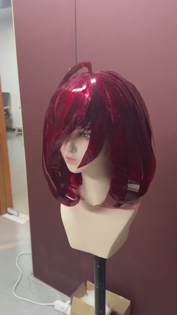 Land of the Lustrous Cinnabar Wig Commission